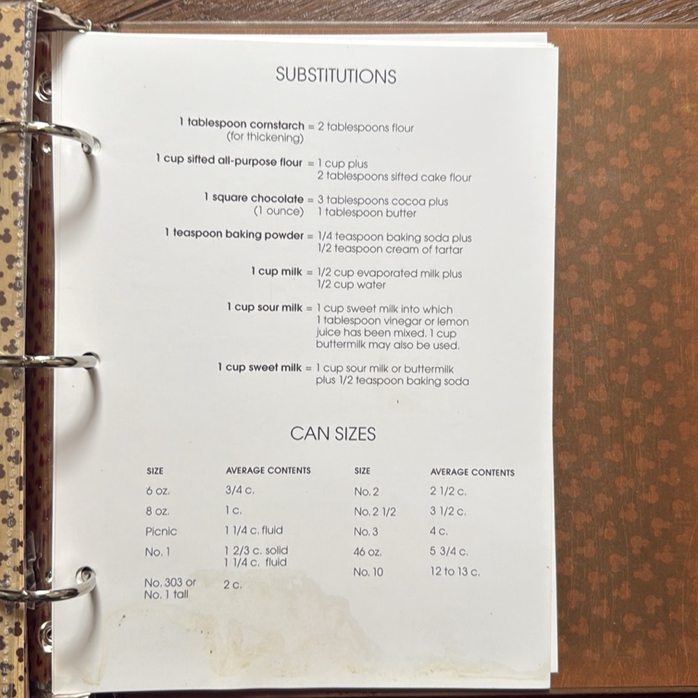 Disney Recipe Book with Red Ribbon - Picture 8 of 8